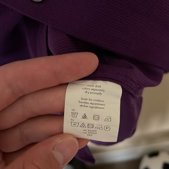 Calvin Klein Purple Dress Shirt size S - Picture 3 of 5